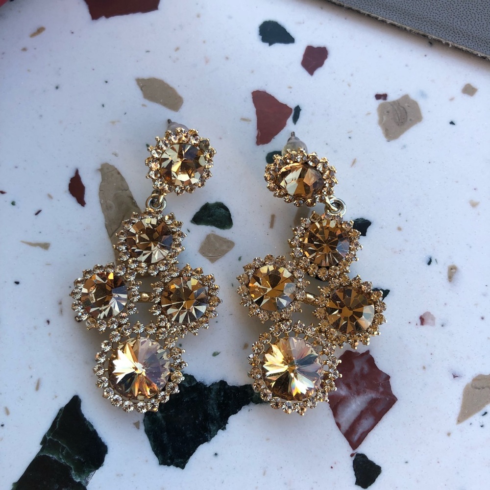 Chandelier earrings - Swarovski crystals